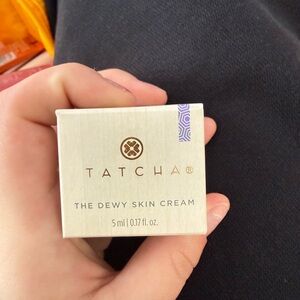 Tatcha Dewy Skin Cream - Cream and Purple